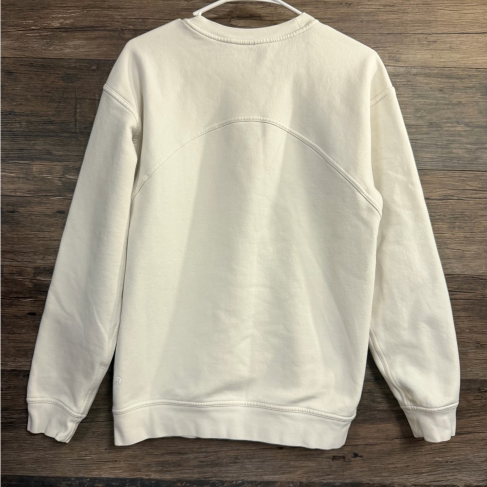 lululemon athletica Cream Crewneck Sweatshirt AS IS - Picture 2 of 7